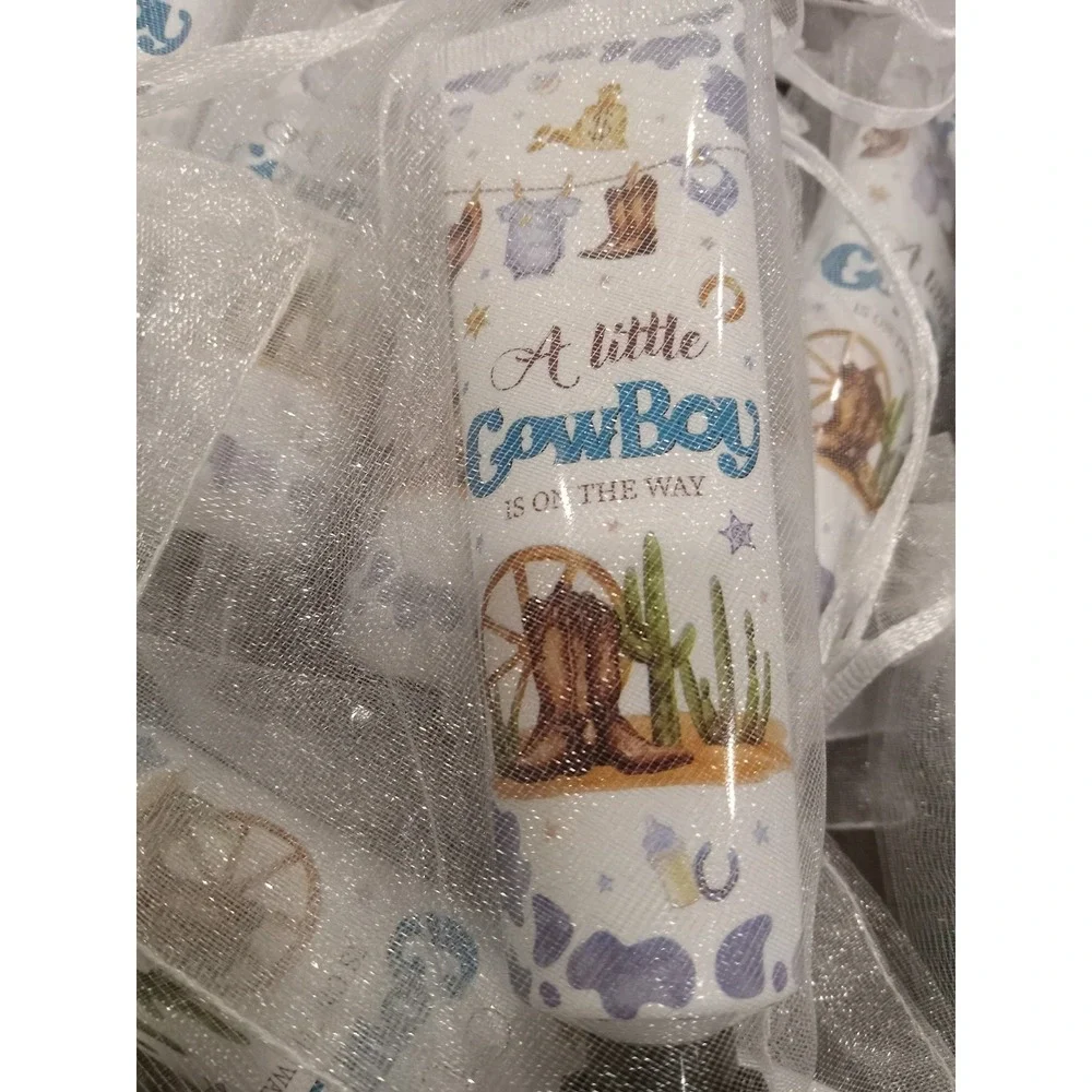 771 pc Cowboy Baby Shower Decorations Little Cowboy Raffle Box Banners Favors ++